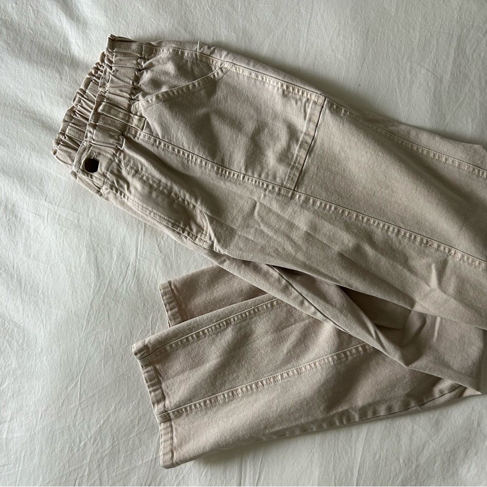YFB cream jeans